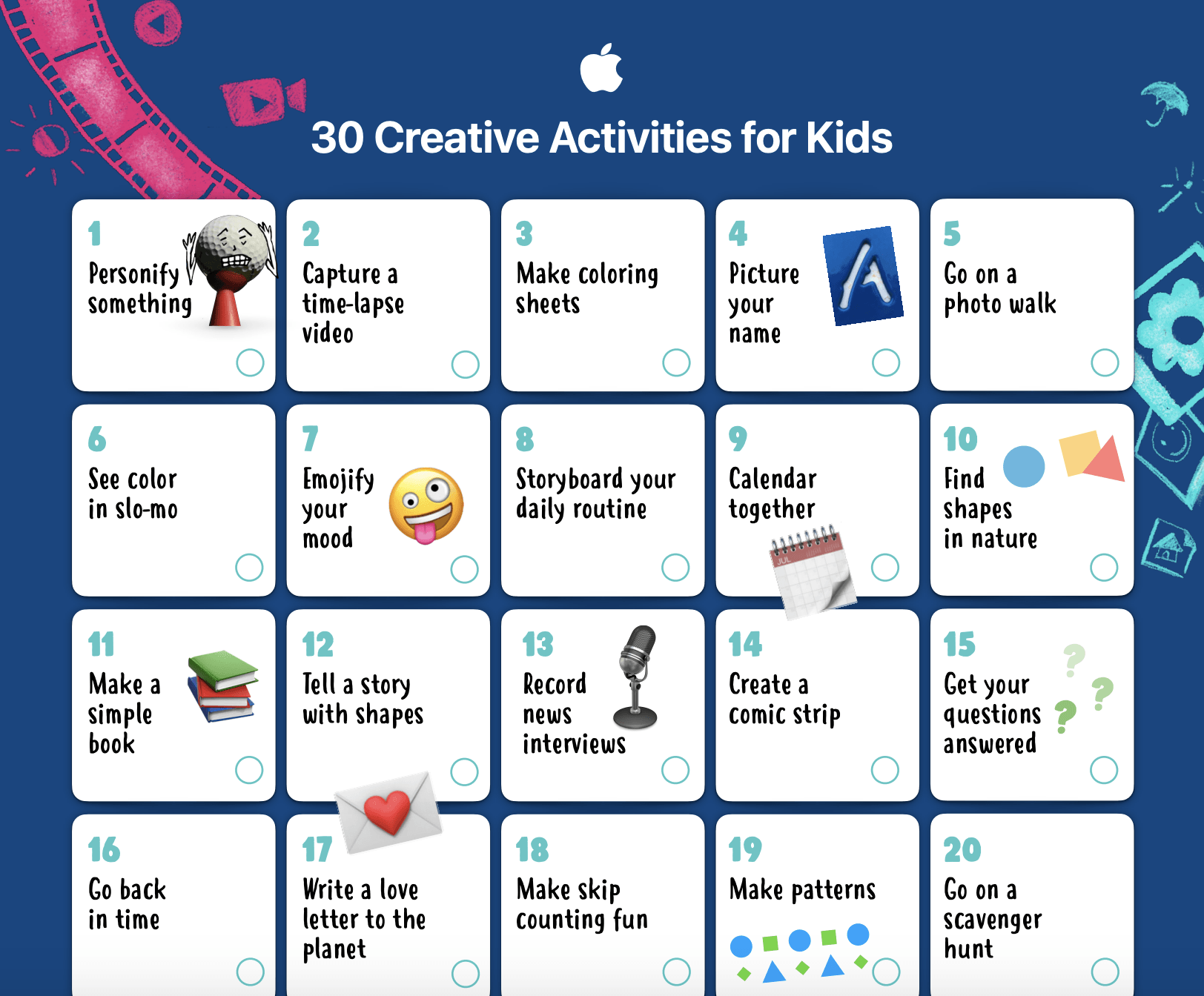 Apple เปิดให้ดาวน์โหลดเอกสาร 30 Creative Activities for Kids กิจกรรม ...