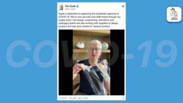 Cover Tim Cook Update Apple Donate Mask And Develop Faceshields