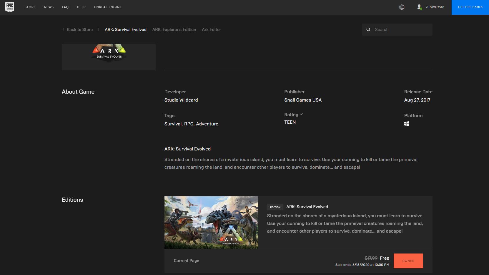 ARK: Survival Evolved
