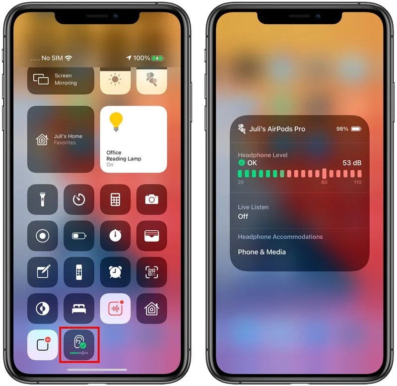 Control Center Volume Monitor