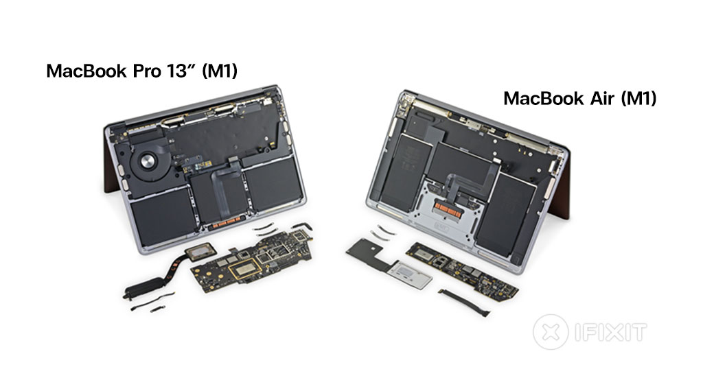 IFixit ชำแหละ MacBook Air, MacBook Pro 13 นิ้ว ชิป M1 - IMoD