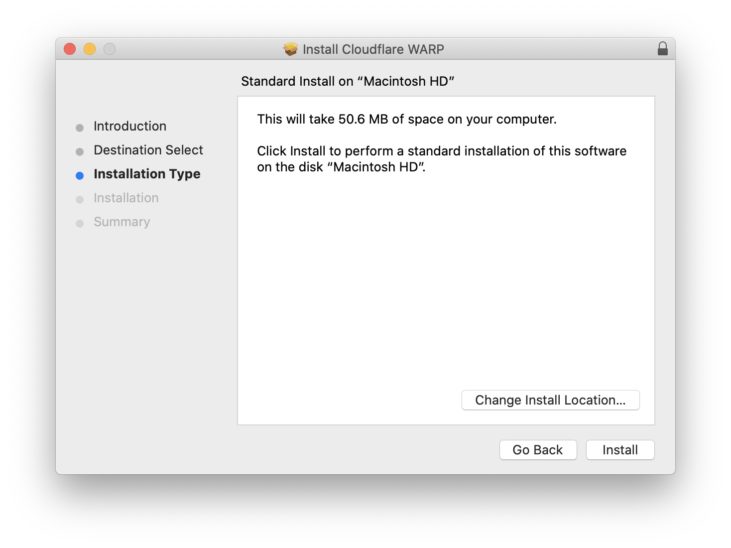 warp cloudflare mac