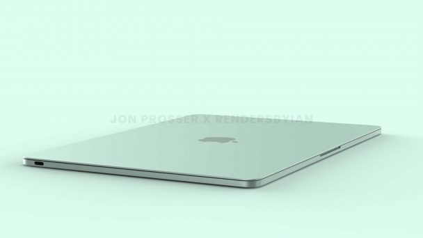 (ลือ) MacBook Air ใหม่ใช้ดีไซน์ทรงเหลี่ยม ขอบจอคีย์บอร์ดสี ...