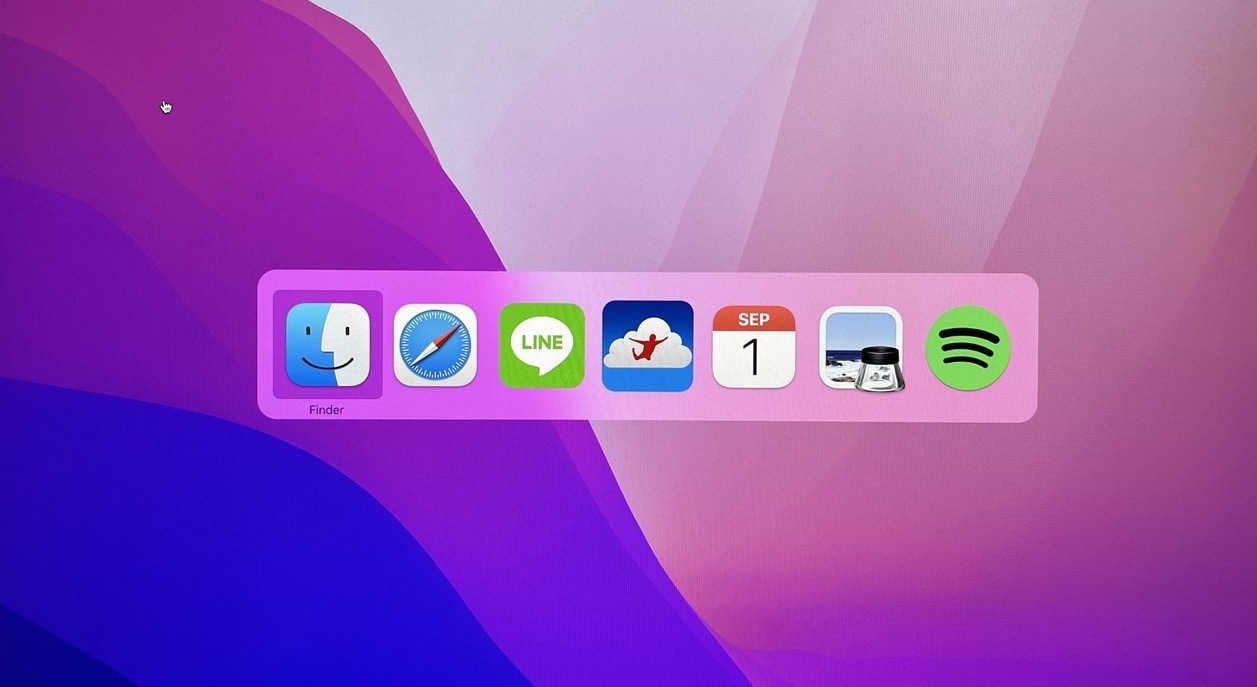 command tap to select app