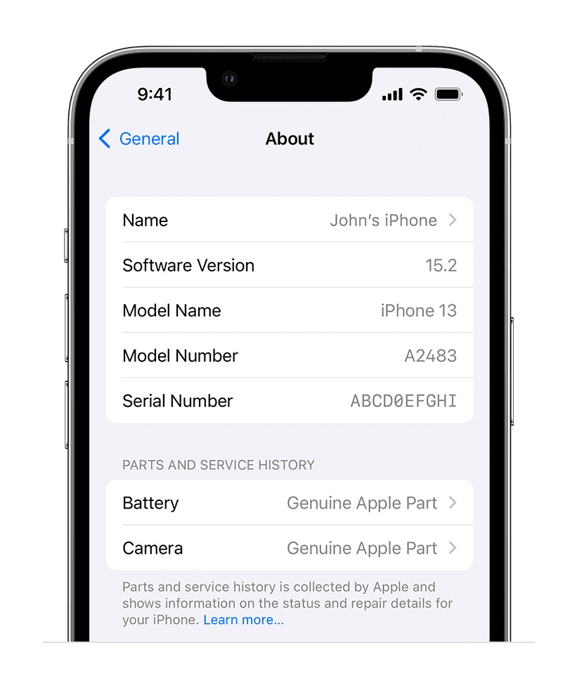 iOS 15.2 แสดงประวัติการเปลี่ยนอะไหล่เครื่อง iPhone, พร้อมระบุว่าเป็นของ ...