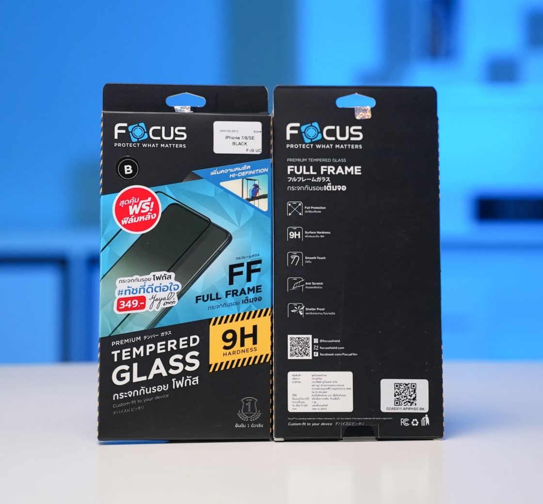 รีวิว Focus Tempered Glass Fullframe แบบใส สำหรับ iPhone SE 3 ฟิล์ม