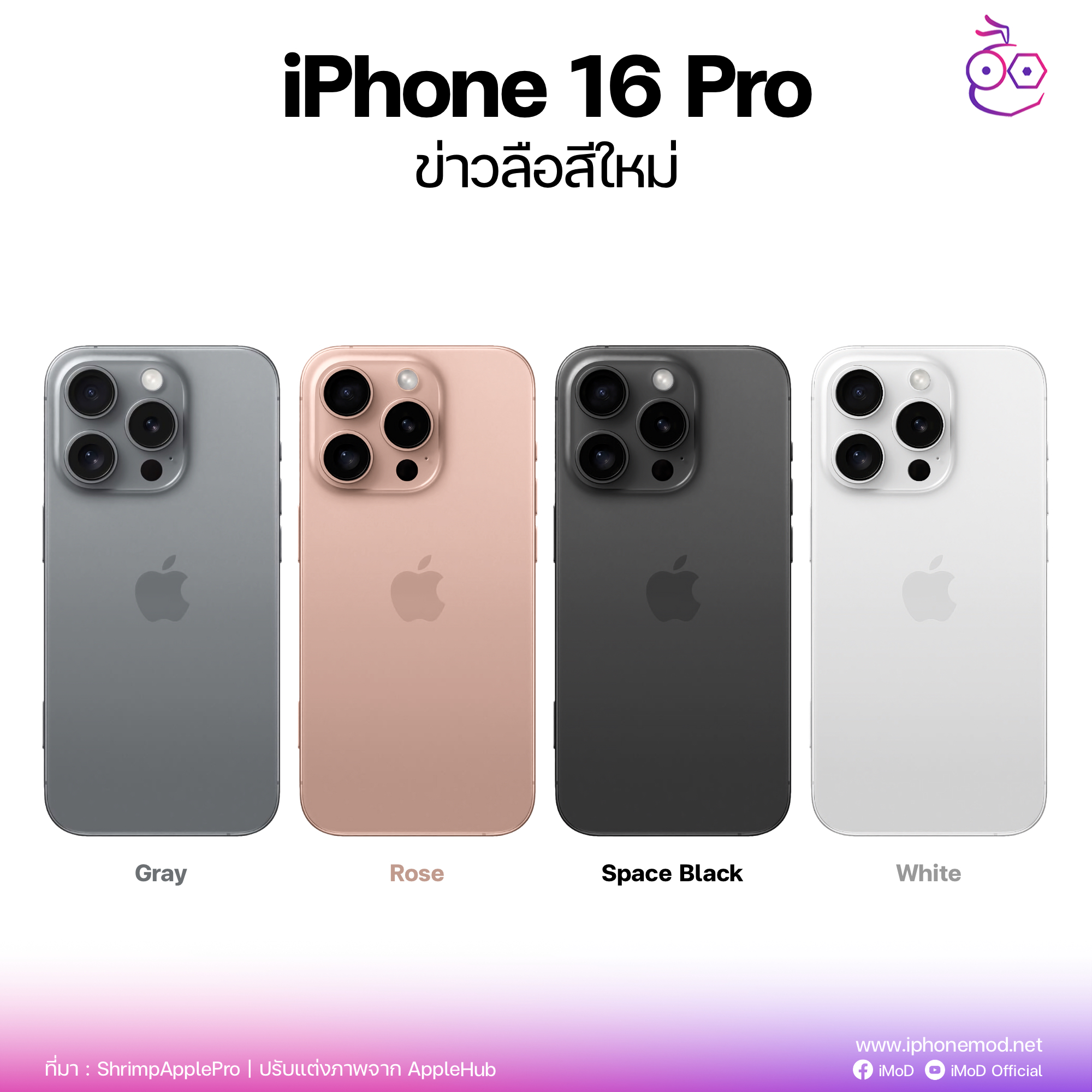 ลือ! iPhone 16 Pro มาพร้อมผิวไทเทเนียม (Titanium) ขัดเงาแบบใหม่